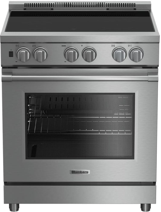 Blomberg 7732187916 30 Inch Induction Range with 4 Induction Zones, 5.7 cu. ft. Capacity, European Convection, Meat Probe - Birp34450Ss