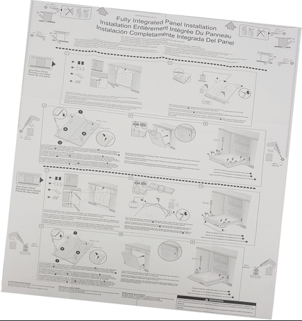 Bosch SHP65TL2UC/01 Panel Installation Instructions - Genuine OEM