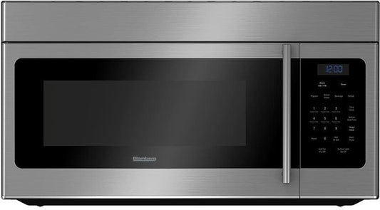Blomberg 8851293800 30 Inch Over-the-Range Microwave Oven with Auto Cook, 2 Speeds, 300 CFM, 1.5 cu. ft. Capacity and Add 30 Seconds Option - Botr30100Ss