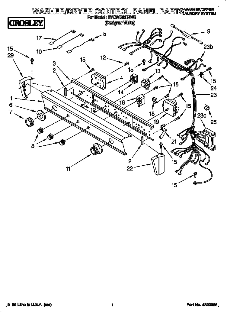 Whirlpool Push to Start Switch (Dryer) WP3404233