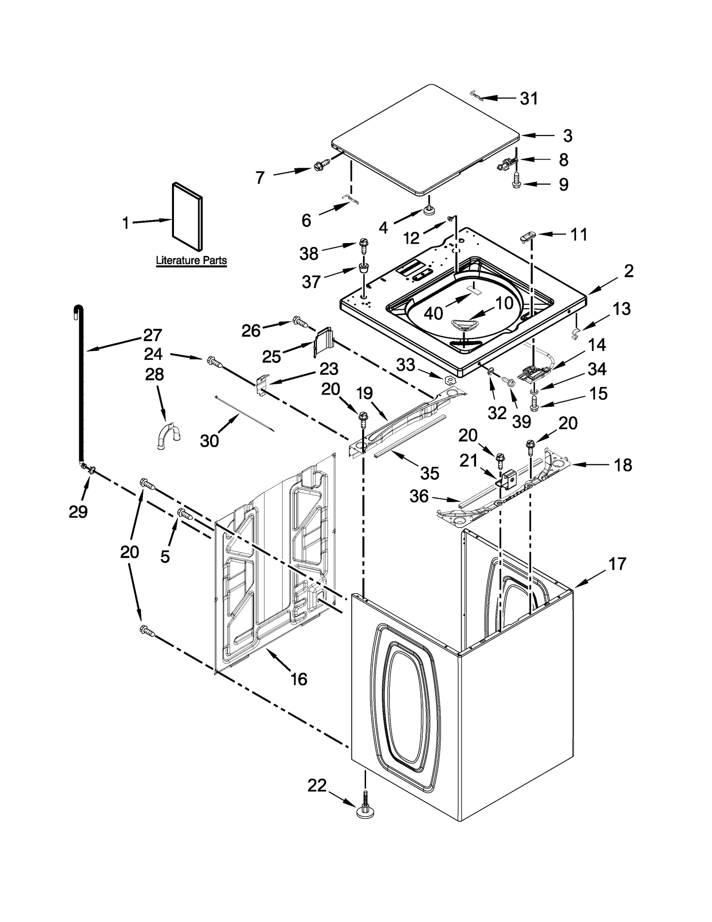 Whirlpool Door Latch Assembly WPW10482836