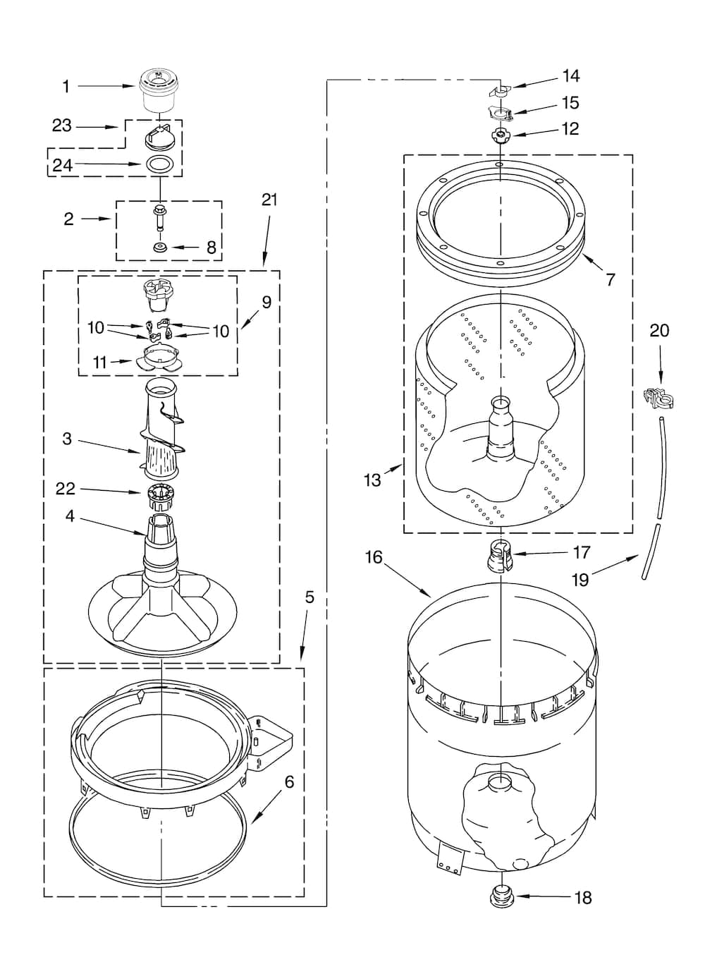 Whirlpool Spin Basket Balance Ring WP387240