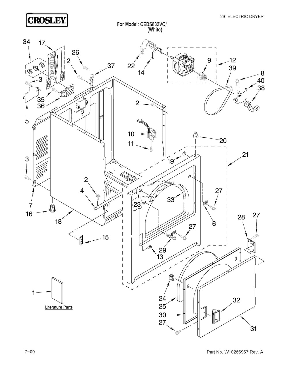 Whirlpool Door Handle (White internal) WP3405184