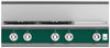 Hestan KRT364GDLPGR 36 Inch Gas Rangetop with 4 Sealed Burners and Griddle - Green