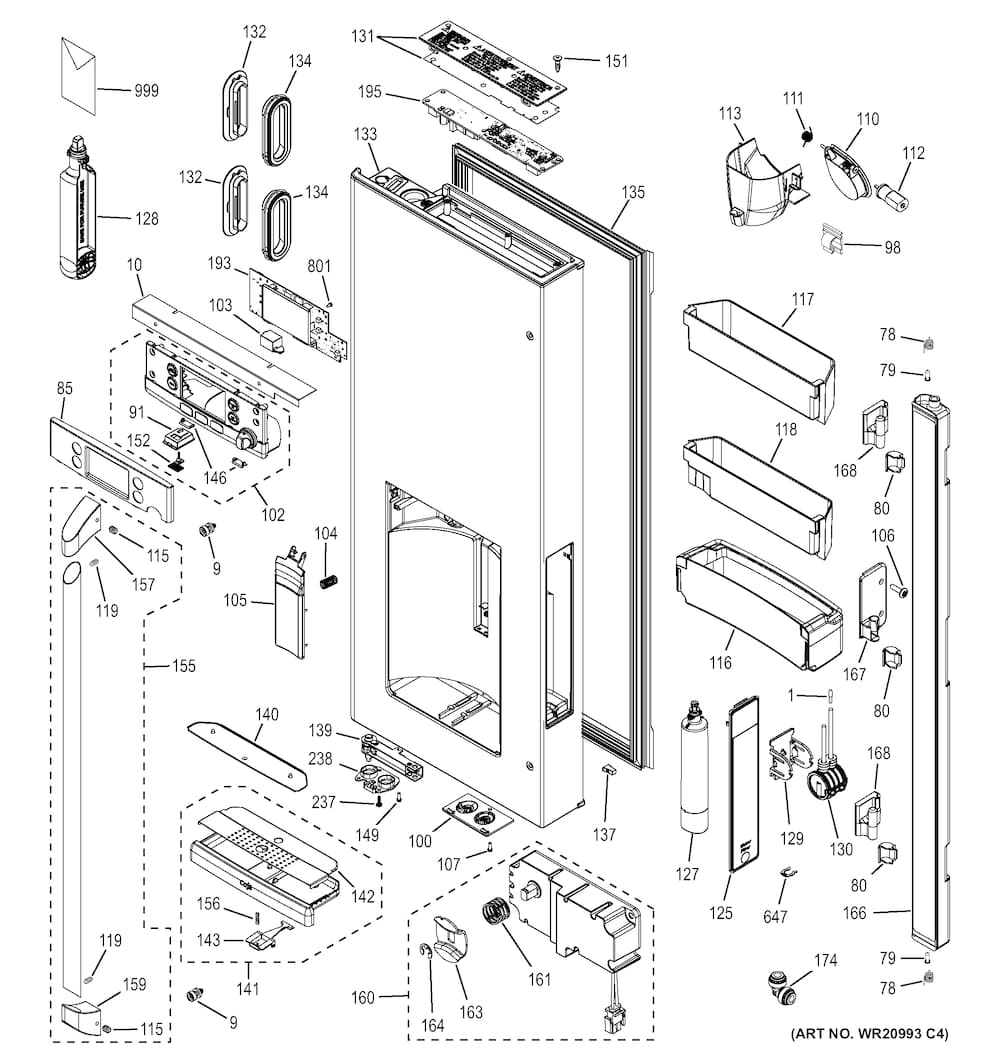 GE Display Assembly WR17X27132
