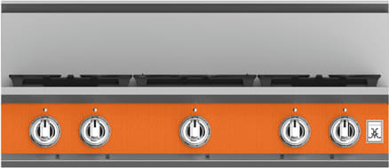 Hestan KRTS365NGOR 36 Inch Gas Smart Rangetop with 5 Sealed Burners - Orange