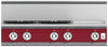 Hestan KRT364GDLPBG 36 Inch Gas Rangetop with 4 Sealed Burners and Griddle - Burgundy