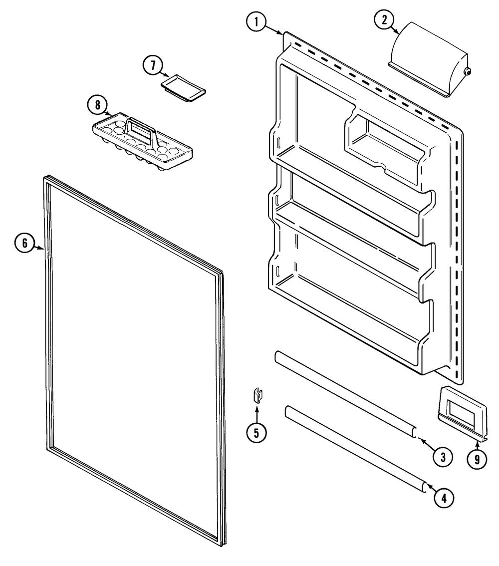 Whirlpool Refrigerator Door Seal/Gasket WP61004010