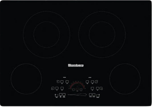 Blomberg 7735687906 30 Inch Electric Cooktop with 4 Element Burners, Ceramic Glass Surface, Vitroceramic Cooking Zones - Cte30410