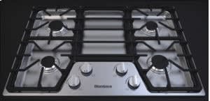 Blomberg 7751688361 30 Inch Gas Cooktop With Four Gas Burners, Sealed Burner, Reignition Controlled Burners, Gas Safety Device - Ctg30400Ss