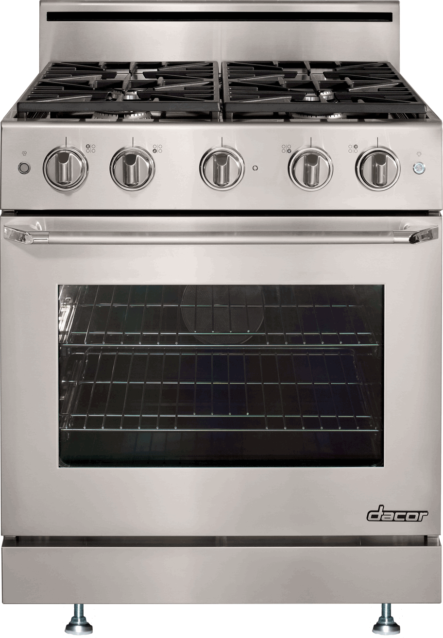 Dacor DR30GS/NG 30 Inch Freestanding Gas Range with 4.8 cu. ft. Convection Oven