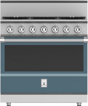 Hestan KRDS365LPGG 36 Inch Smart Gas Dual Fuel Range with 5 Burners - LP - Dark Gray