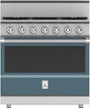 Hestan KRDS365NGGG 36 Inch Smart Gas Dual Fuel Range with 5 Burners - NG - Dark Gray