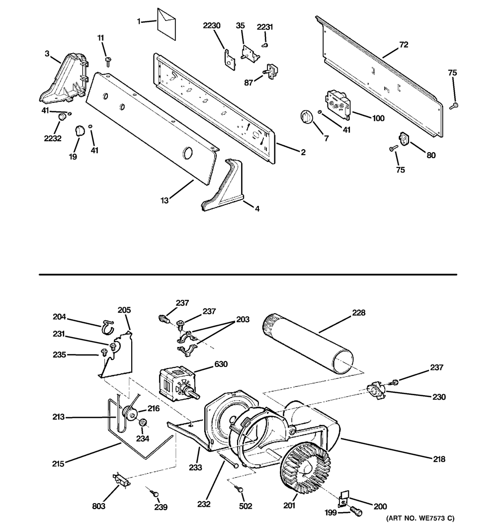 GE Washers and Dryer 3-Temperature Rotary Switch WE4M404