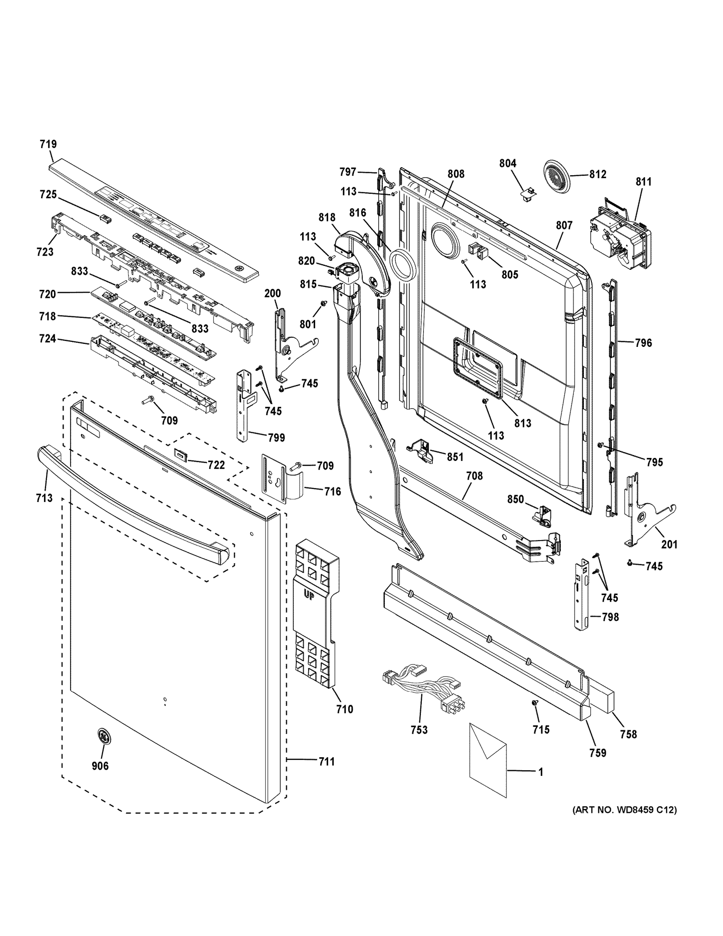 GE Dishwasher Vent Cover WD24X20586