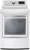 LG DLG7301WE 27 Inch Gas Smart Dryer with 7.3 cu. ft. Capacity, SmartThinQÂ® Technology, EasyLoadâ„¢ Door, FlowSenseâ„¢ Duct Clogging Indicator, 12 Options, Sensor Dry System, Wi-Fi Connectivity, Voice Activation, Wrinkle Care Option and ENERGY STARÂ®