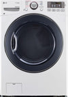 LG DLEX3570W 27 Inch Electric Dryer with TrueSteamâ„¢, FlowSenseâ„¢, SmartDiagnosisâ„¢, LoDecibelâ„¢ Quiet Operation, Speed Dry Cycle, Wrinkle Care, Sensor Dry, 7.4 cu. ft. Capacity, 10 Drying Programs and Towel Dry Program: White