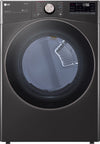 LG DLGX4001B 27 Inch Gas Smart Dryer with 7.4 Cu. Ft. Capacity, 12 Dryer Programs, Sensor Dry, Steam, Wrinkle Care, Dial-A-Cycleâ„¢, SteamSanitaryâ„¢ and Energy Star Certified: Black Steel