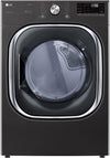 LG DLGX4501B 27 Inch Gas Smart Dryer with 7.4 Cu. Ft. Capacity, TurboSteamâ„¢, Smart Pairingâ„¢, LG ThinQÂ® Technology, FlowSenseâ„¢, 12 Options, Sanitize, Closet Depth, and Energy STARÂ®: Black Steel
