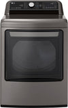 LG DLGX7801VE 27 Inch Gas Smart Dryer with 7.3 Cu. Ft. Capacity, 14 Dryer Programs, Sensor Dry System, Wrinkle Care, TurboSteamâ„¢ Technology, and EasyLoadâ„¢ Door: Graphite Steel