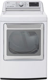 LG DLGX7801WE 27 Inch Gas Smart Dryer with 7.3 Cu. Ft. Capacity, 14 Dryer Programs, Sensor Dry System, Wrinkle Care, TurboSteamâ„¢ Technology, and EasyLoadâ„¢ Door: White