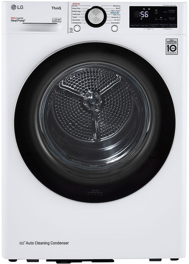 LG DLHC1455W 24 Inch Smart Electric Ventless Dryer with 4.2 Cu. Ft. Capacity, 14 Dryer Programs, Sensor Dry, Dual Inverter HeatPumpâ„¢ Technology, and ENERGY STARÂ® Certified