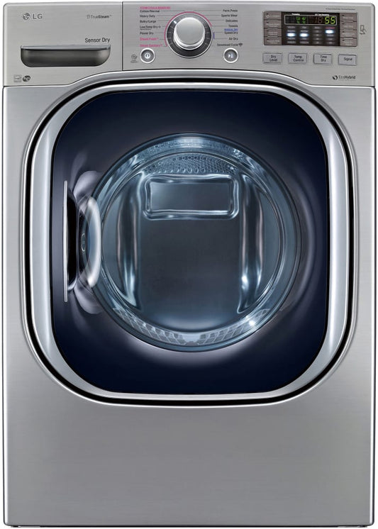 LG DLHX4072V 27 Inch 7.3 cu ft. Electric Dryer with 14 Dry Cycles, 5 Temperature Selections, EcoHybrid, Steam, Wrinkle Care, SmartDiagnosis, ReduceStatic Option, EasyIron Option and ENERGY STAR Qualification: Graphite Steel
