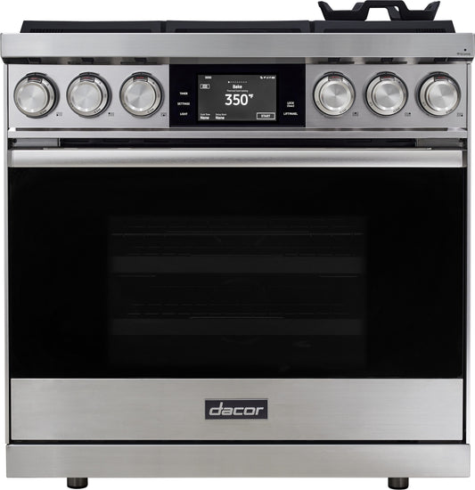 Dacor DOP36M86DHS 36 Inch Smart Pro Dual Fuel Range with Steam-Assist Oven