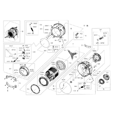 Samsung Spider Arm Drum Shaft DC97-16509C