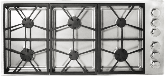 Dacor DTCT466GS/LP 46 Inch Gas Cooktop with 6 Sealed Burners
