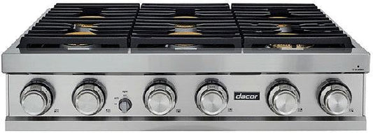 Dacor DTT36M876AS 36 Inch Smart Rangetop with 6 Sealed Burners