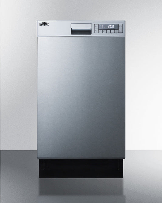 Blomberg 7687369535 18 Inch Full Console Built In Dishwasher with 8 Place Settings, 5 Cycles, 49 dBA Silence Rating, Quick Wash - Dw18Ss4