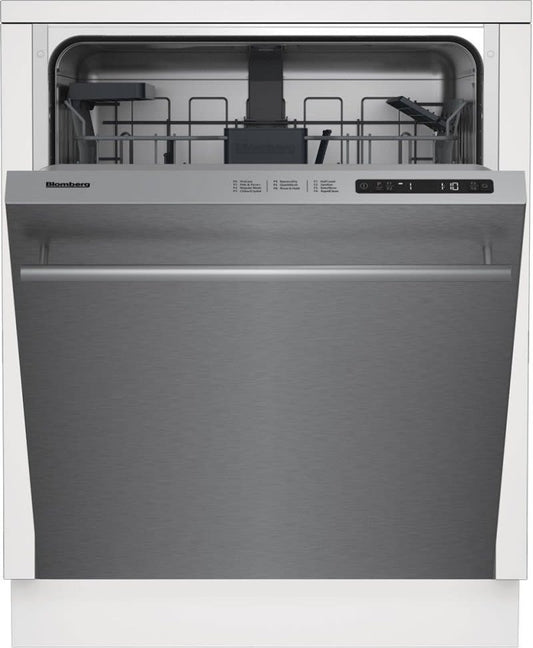 Blomberg 7658069577 24 Inch Fully Integrated Built In Dishwasher with 14 Place Settings, 6 Wash Cycles, 48 dBA Silence Level - Dw51600Ss