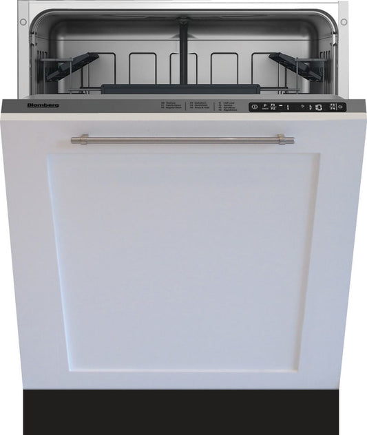 Blomberg 7610459542 Fully Integrated Dishwasher with Smart FOLD Folding Tines, FlexiRack Adjustable Upper Rack - Dw55502Fbi