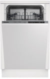 Blomberg 7635869535 18 Inch Built-In Dishwasher with 8 Place Settings, 4 Functions, 5 Programs, 48 dBA Operation and Concealed Element: Panel Ready - Dws51500Fbi