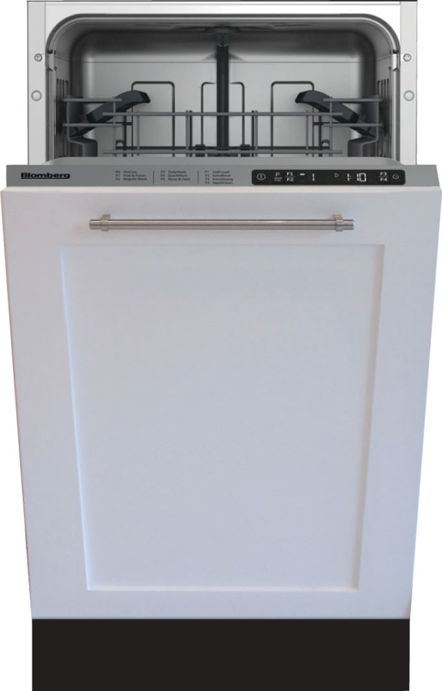 Blomberg 7627559545 18 Inch Fully Integrated Dishwasher with Cutlery Basket, Brushless DC Motor, Rapid Clean, Double Motion Float System - Dws55100Fbi