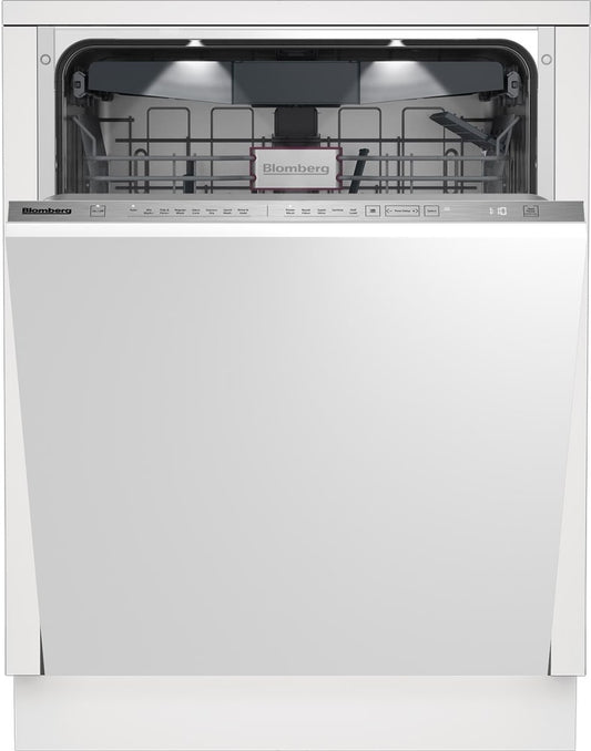 Blomberg 7657569580 24 Inch Fully Integrated Built-In Dishwasher with 16 Loading Capacity, 8 Cycles, Removable 3rd Rack - Dwt81800Fbi