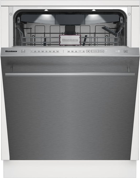 Blomberg 7654969580 24 Inch Fully Integrated Built-In Dishwasher with 16 Loading Capacity, 8 Cycles, Removable 3rd Rack - Dwt81800Ss