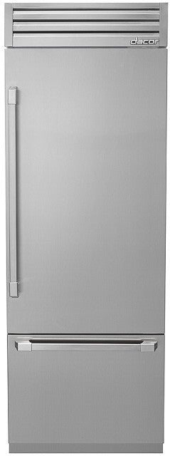 Dacor DYF30BFTSR 30 Inch Fully Integrated Bottom-Freezer with 15.5 cu. ft. Capacity