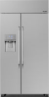 Dacor DYF42SBIWR 42 Inch Counter Depth Built-In Side by Side Refrigerator with 24 Cu. Ft. Total Capacity