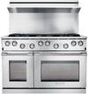 Dacor E48DF76EPS 48 Inch Pro-Style Dual-Fuel Range with 6 Sealed Burners & Third Element European Convection System: Stainless Steel