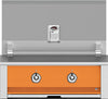 Hestan EAB30NGOR 30 Inch Built-In Grill with Stainless Tubular Burners and Zamak Die-Cast Knobs - Orange