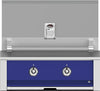 Hestan EAB30NGBU 30 Inch Built-In Grill with Stainless Tubular Burners and Zamak Die-Cast Knobs - Blue