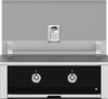 Hestan EAB30NGBK 30 Inch Built-In Grill with Stainless Tubular Burners and Zamak Die-Cast Knobs - Black