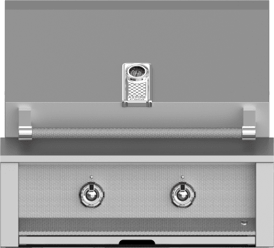 Hestan EAB30NG 30 Inch Built-In Grill with Stainless Tubular Burners and Zamak Die-Cast Knobs