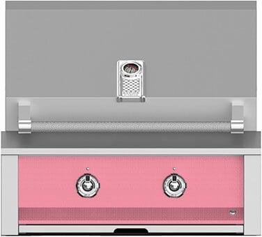 Hestan EAB30NGPK 30 Inch Built-In Grill with Stainless Tubular Burners and Zamak Die-Cast Knobs - Pink