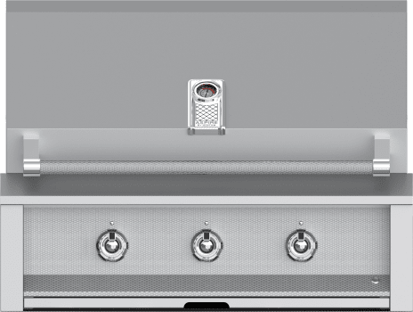 Hestan EAB36NG 36 Inch Built-In Grill with Stainless Tubular Burners and Zamak Die-Cast Knobs