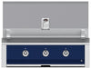 Hestan EAB36LPDB 36 Inch Built-In Grill with Stainless Tubular Burners and Zamak Die-Cast Knobs - Dark Blue