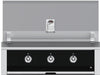 Hestan EAB36NGBK 36 Inch Built-In Grill with Stainless Tubular Burners and Zamak Die-Cast Knobs - Black