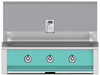 Hestan EAB36NGTQ 36 Inch Built-In Grill with Stainless Tubular Burners and Zamak Die-Cast Knobs - Turquoise